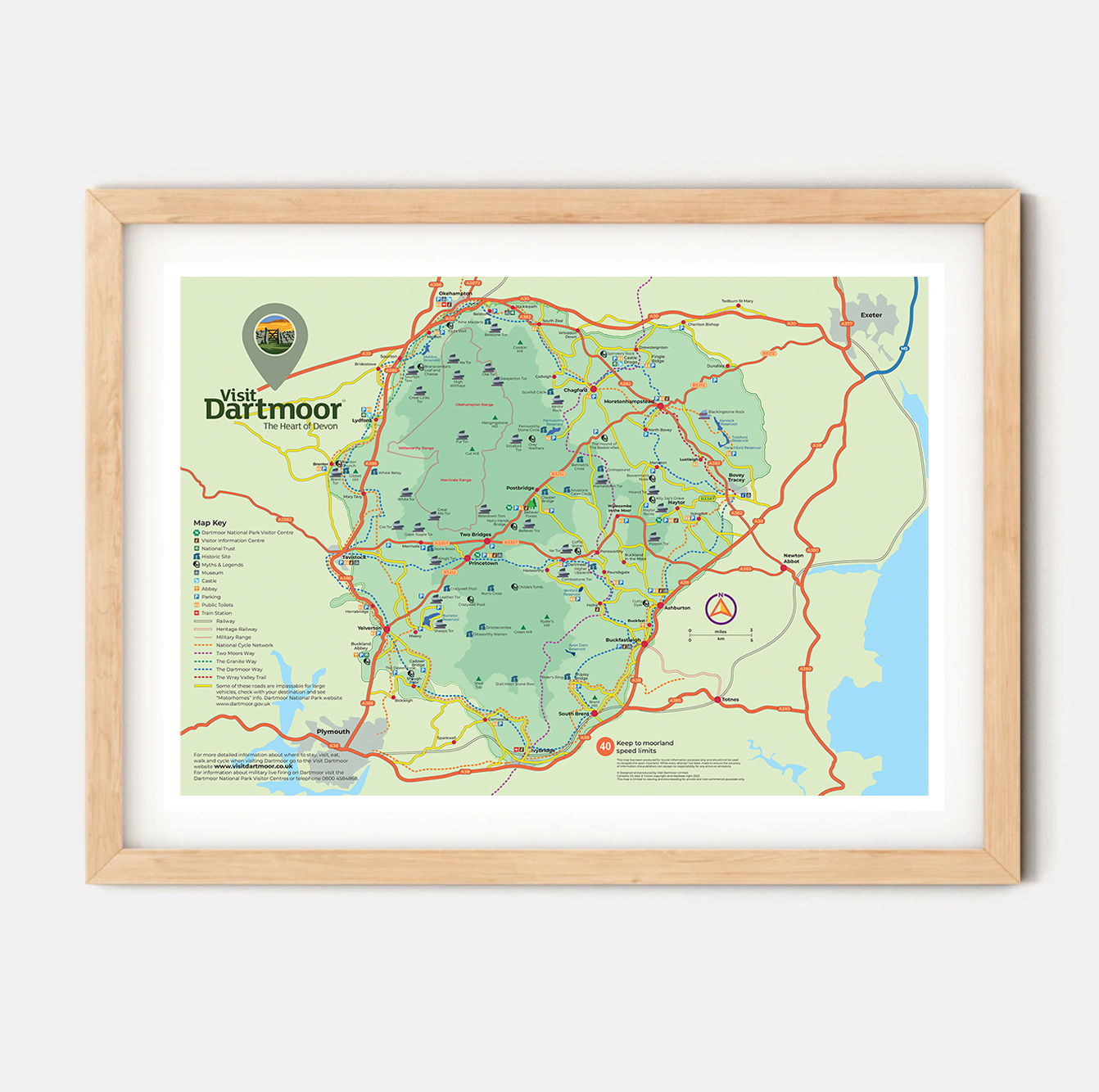 Map of Dartmoor Find your way around Dartmoor